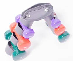 Aga Stojan s aerobic činkami 12kg (VÝPRODEJ)