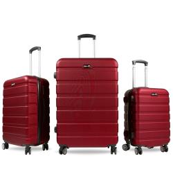 Aga Travel MR4650 červená sada 3 cestovních kufrů Aga Travel MR4650 červená sada 3 cestovních kufrů