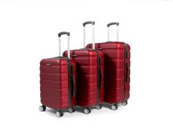 Aga Travel MR4650 červená sada 3 cestovních kufrů