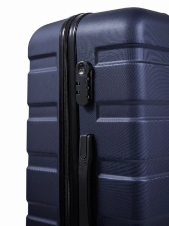 Aga Travel MR4650 L modrý cestovní kufr - prasklý