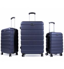 Aga Travel MR4650 modrá sada 3 cestovních kufrů Aga Travel MR4650 modrá sada 3 cestovních kufrů