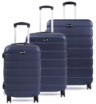 Aga Travel MR4650 modrá sada 3 cestovních kufrů (VÝPRODEJ)