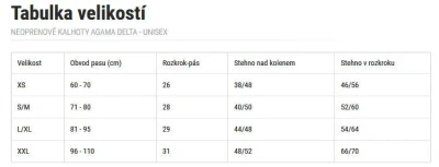 Agama FIT - 3/4 délka neoprenové kalhoty POUZE L/XL (VÝPRODEJ)