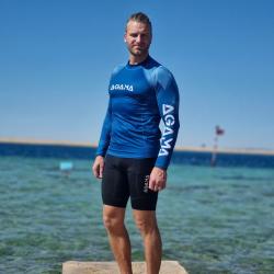 Agama Pánské lycrové triko BLUE MAN, dlouhý rukáv