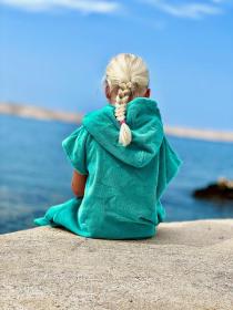 Agama Pončo COTTON PREMIUM KID pro děti POUZE růžová (VÝPRODEJ)