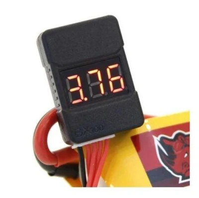 EV-Peak BX2000 černý alarm a měřič napětí LiPo baterií 2-8S