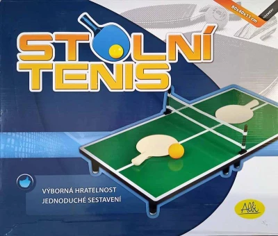 Albi mini stůl na stolní tenis se sadou pálek a míčků