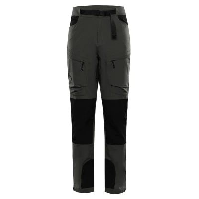 Alpine Pro AKAN 2 pánské softshellové kalhoty zelené Alpine Pro AKAN 2 pánské softshellové kalhoty zelené