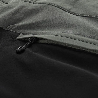 Alpine Pro AKAN 2 pánské softshellové kalhoty zelené