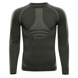 Alpine Pro AMBOS čierne pánske funkčné tričko - dl. rukáv