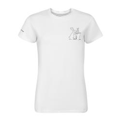 Alpine Pro BOBBA dámske biele bavlnené tričko Alpine Pro BOBBA dámske biele bavlnené tričko