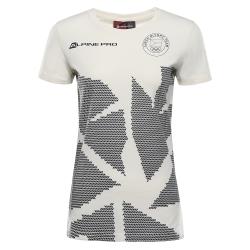 Alpine Pro CAMPIONA dámské triko z olympijské kolekce zoh 2026 NEUTRÁLNÍ / ZEMITÁ