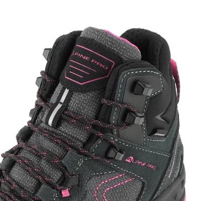Alpine Pro CERNE 2 černo-růžová dámská outdoorová obuv s membránou