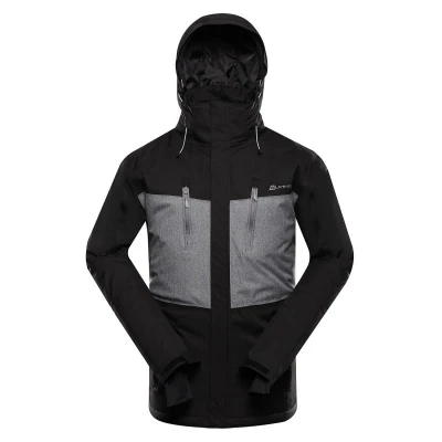 Alpine Pro COMED pánská lyžařská bunda ČERNÁ