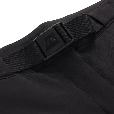 Alpine Pro CORBA dámské černé softshellové kalhoty POUZE 38-LN délka nohavic prodloužená o 5 cm (VÝPRODEJ)