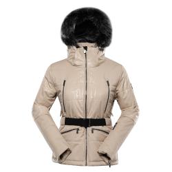 Alpine Pro DAMA dámská lyžařská bunda NEUTRÁLNÍ / ZEMITÁ