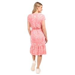 Alpine Pro DEREFA dámské červené letní šaty