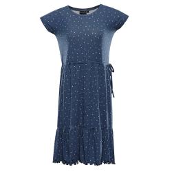 Alpine Pro DEREFA dámské modré letní šaty