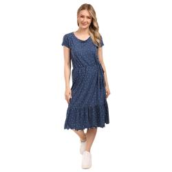 Alpine Pro DEREFA dámské modré letní šaty