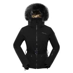 Alpine Pro DOWELA dámska čierna lyžiarska softshellová bunda + šál Kilpi Alpine Pro DOWELA dámska čierna lyžiarska softshellová bunda + šál Kilpi