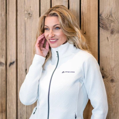 Alpine Pro DOZERA 2 dámská bílá hřejivá mikina