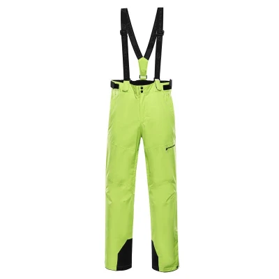 Alpine Pro EDES 2 pánské zelené lyžařské kalhoty