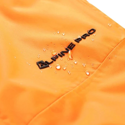 Alpine Pro EDES oranžové pánské lyžařské kalhoty s membránou