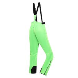 Alpine Pro EDES zelené pánské lyžařské kalhoty s membránou