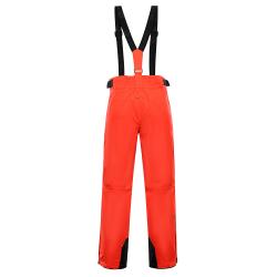 Alpine Pro EDESA 2 dámské lyžařské kalhoty ORANŽOVÁ / ČERVENÁ