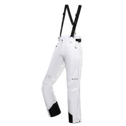 Alpine Pro EDESA dámské bílé lyžařské kalhoty Alpine Pro EDESA dámské bílé lyžařské kalhoty