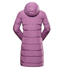 Alpine Pro EDORA dámský růžový hi-therm kabát dlouhý