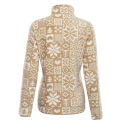 Alpine Pro EFLINA dámská fleecová mikina NEUTRÁLNÍ / ZEMITÁ