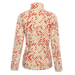 Alpine Pro EFLINA dámská fleecová mikina ORANŽOVÁ / ČERVENÁ