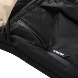 Alpine Pro EGYP pánská bunda s membránou ptx NEUTRÁLNÍ / ZEMITÁ