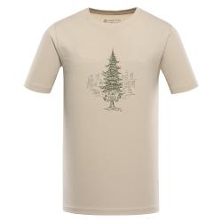 Alpine Pro EKK pánské triko NEUTRÁLNÍ / ZEMITÁ
