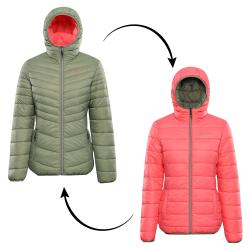 Alpine Pro EROMA dámská zelená oboustranná bunda