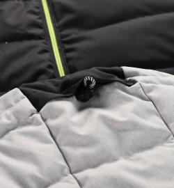 Alpine Pro FEEDR pánská černá péřová lyžařská bunda s membránou ptx