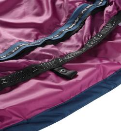 Alpine Pro FEEDRA dámska modrá páperová lyžiarska bunda s membránou ptx POUZE L-Lady (širšia) (VÝPREDAJ)