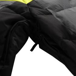 Alpine Pro FERER pánská péřová lyžařská bunda NEUTRÁLNÍ / ZEMITÁ