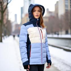 Alpine Pro FERERA 2 dámská modrá péřová lyžařská bunda