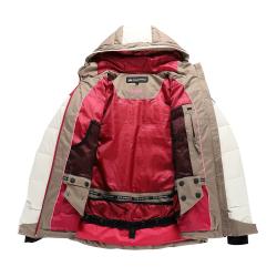 Alpine Pro FERERA dámská béžová péřová lyžařská bunda