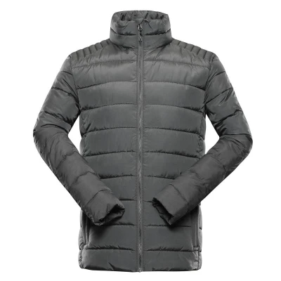 Alpine Pro GARAT pánská hi-therm bunda zimní NEUTRÁLNÍ / ZEMITÁ