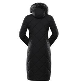 Alpine Pro GOSBERA dámský černý kabát s membránou ptx dlouhý