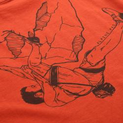 Alpine Pro GREM 2 pánské triko ORANŽOVÁ / ČERVENÁ