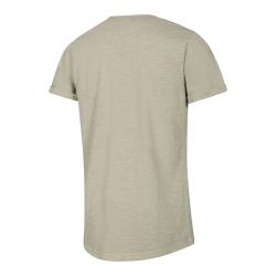 Alpine Pro GRET pánské bavlněné triko NEUTRÁLNÍ / ZEMITÁ