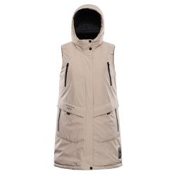 Alpine Pro HARDA 2 dámská vesta NEUTRÁLNÍ / ZEMITÁ