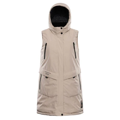 Alpine Pro HARDA 2 dámská vesta NEUTRÁLNÍ / ZEMITÁ Alpine Pro HARDA 2 dámská vesta NEUTRÁLNÍ / ZEMITÁ