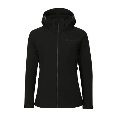Alpine Pro HOORA dámská černá softshellová bunda POUZE M (VÝPRODEJ)