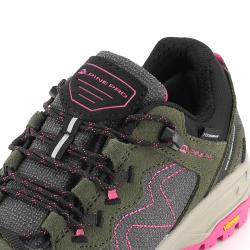 Alpine Pro IBANE 2 šedo-růžová dámská outdoorová obuv s membránou