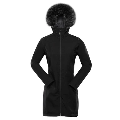 Alpine Pro IBORA dámský černý softshellový kabát Alpine Pro IBORA dámský černý softshellový kabát